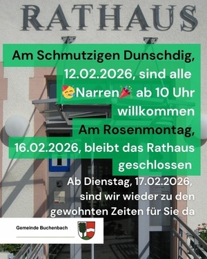 Au�enansicht Rathaus Buchenbach, Eingangsbereich