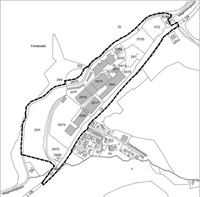 Planbereich: Kartenausschnitt Bebauungsplan Sondergebiet Falkenhof II