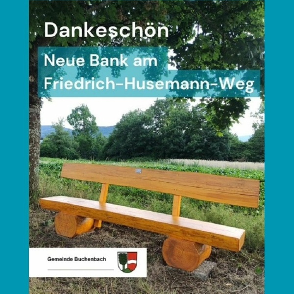 Neue Bank am Friedrich-Husemann-Weg
